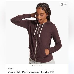 Vuori Women's Halo Hoodie - Brown Size S